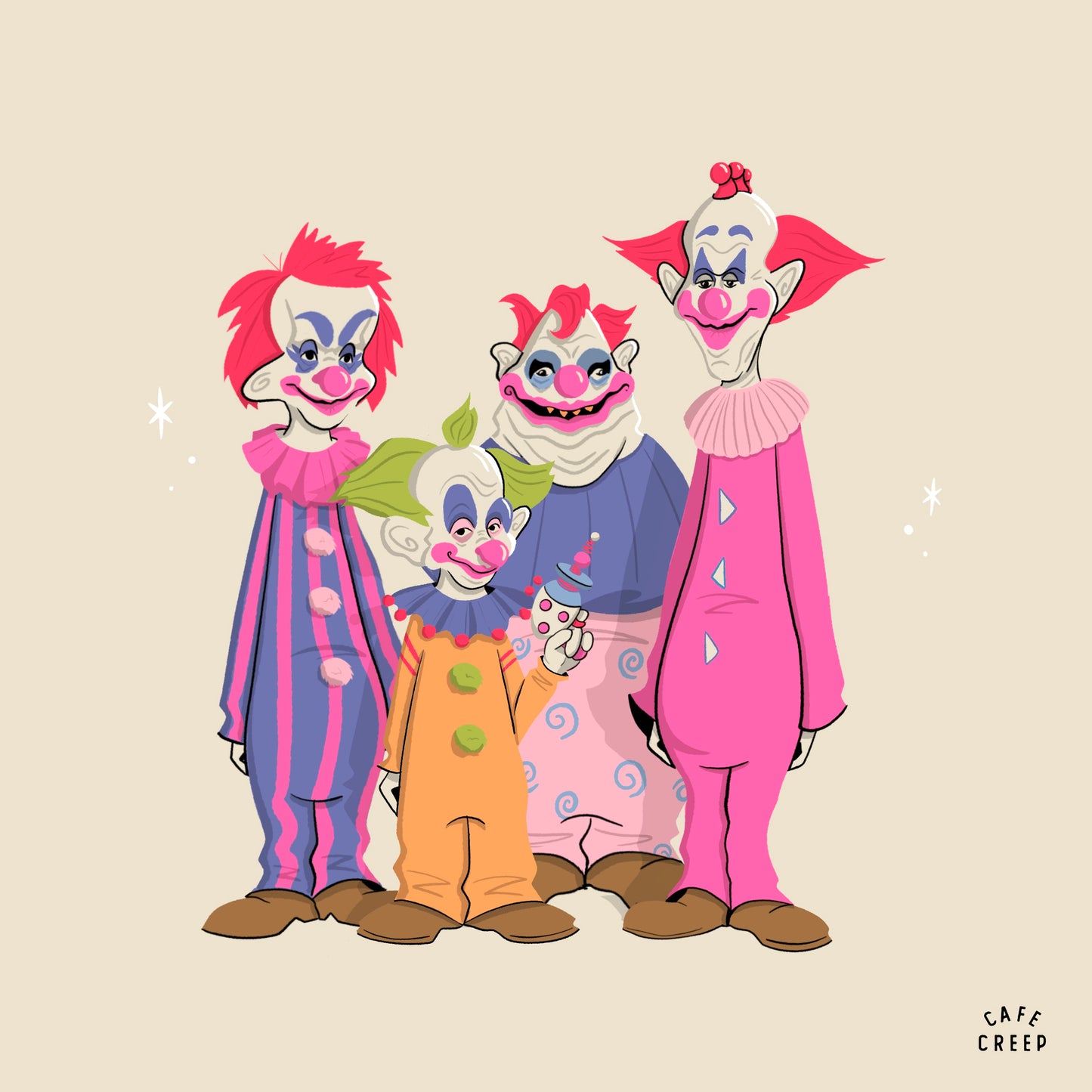 Cotton Candy Aliens (art print)