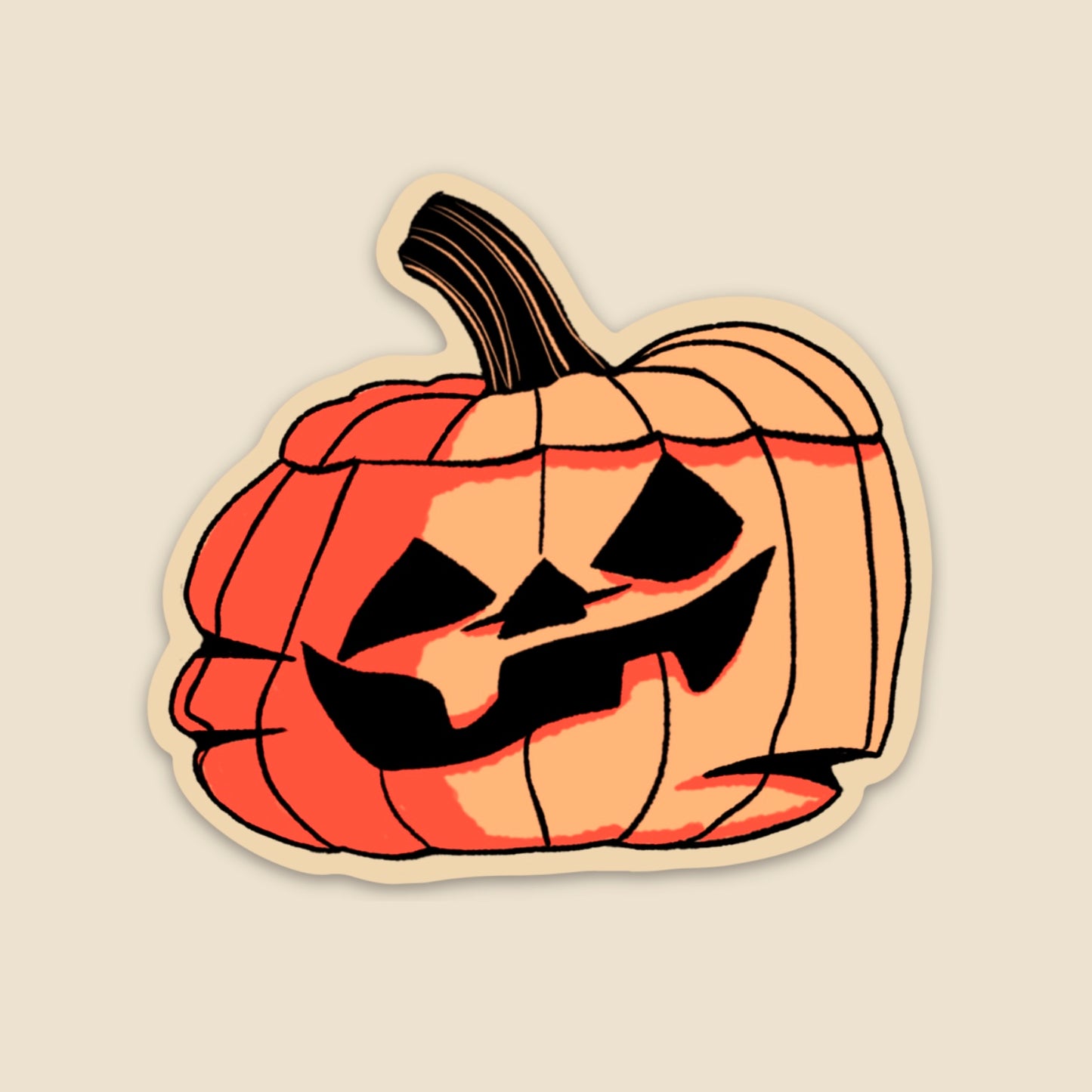 ROTTING PUMPKIN (vinyl sticker)