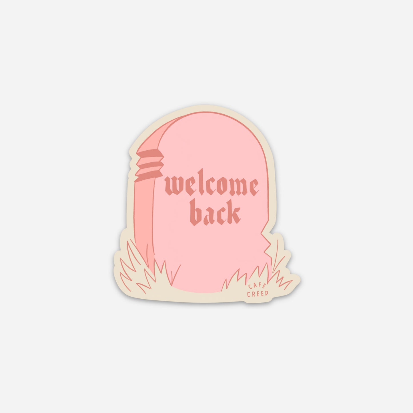 WELCOME BACK (vinyl sticker)