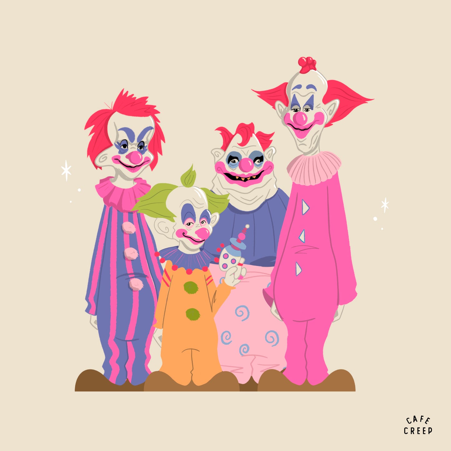 Cotton Candy Aliens (art print)