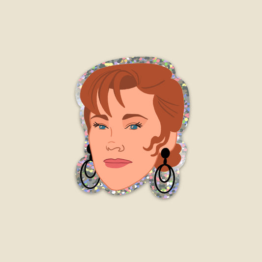 Queen (glitter sticker)