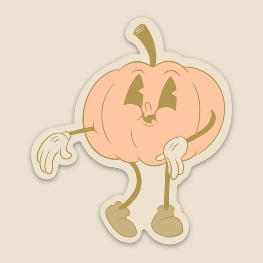 Dancing Pumpkin (vinyl sticker)