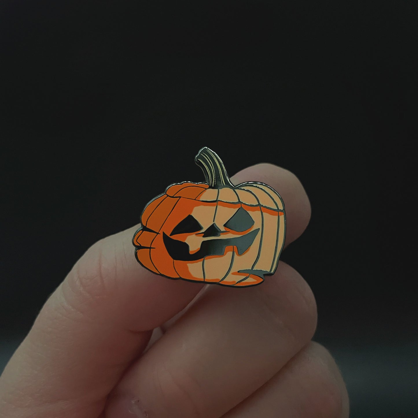 Rotting Pumpkin (enamel pin)