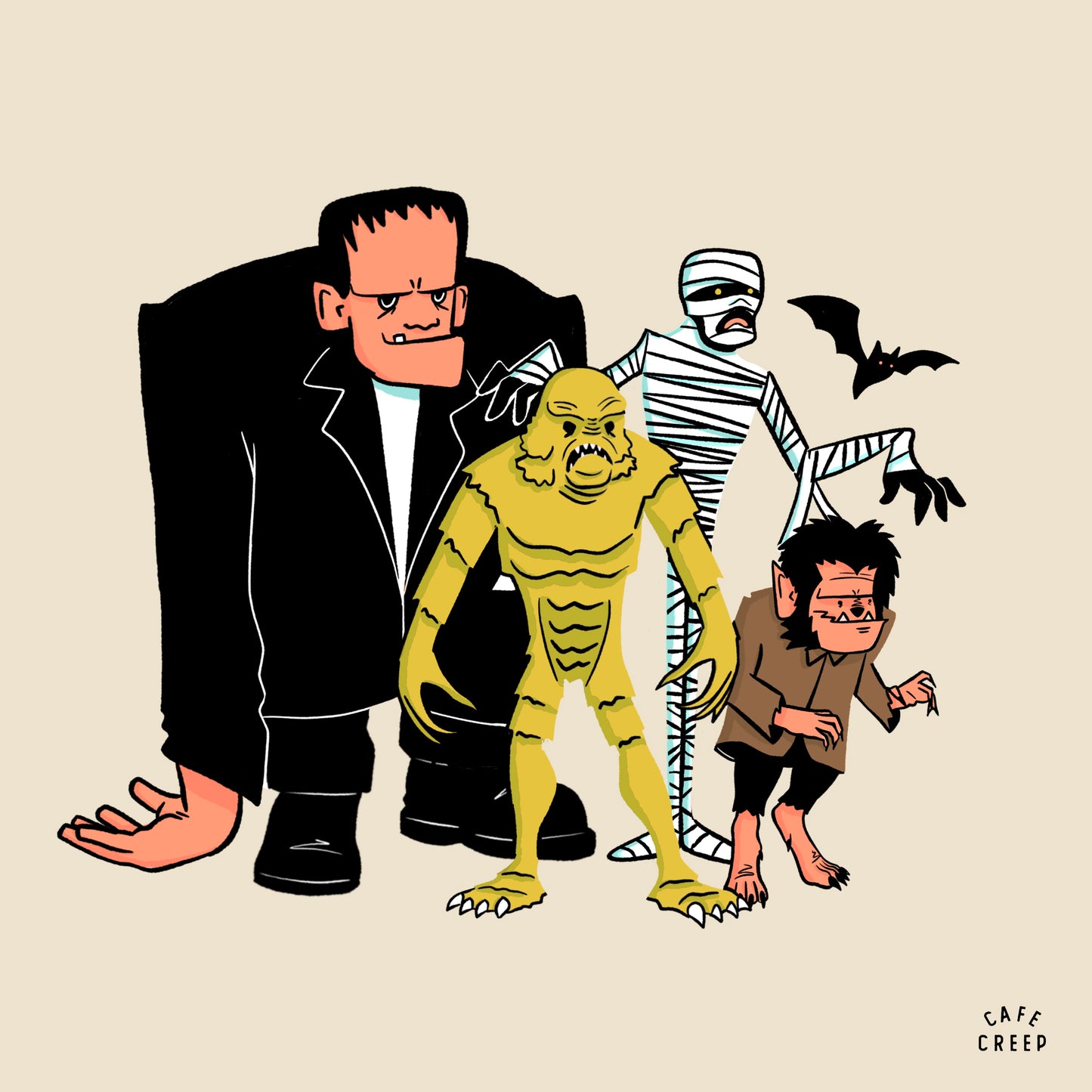 Monster Friends (art print)